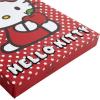 Bluey Canvas Wall Art and Décor with 3D Tufting,Kids Bedroom or Playroom Wall Decoration, 11″ W x 15″ H(Hello Kitty White Dot)