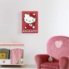 Bluey Canvas Wall Art and Décor with 3D Tufting,Kids Bedroom or Playroom Wall Decoration, 11″ W x 15″ H(Hello Kitty White Dot)