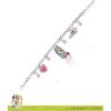 Bluey Charm Bracelet for Girls Official License, 6.5″+1″ Fashion Bracelet with Heart Charms