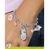 Bluey Charm Bracelet for Girls Official License, 6.5″+1″ Fashion Bracelet with Heart Charms