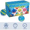 Bluey Collapsible Storage Trunk Durable Fabric Chest with Soft Lid, 28.5″x14.5″x16″,Kids Room Organizer(Baby Shark)