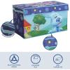 Bluey Collapsible Storage Trunk Durable Fabric Chest with Soft Lid, 28.5″x14.5″x16″,Kids Room Organizer(Blues Clues)