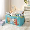 Bluey Collapsible Storage Trunk Durable Fabric Chest with Soft Lid, 28.5″x14.5″x16″,Kids Room Organizer(Bluey)