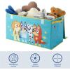 Bluey Collapsible Storage Trunk Durable Fabric Chest with Soft Lid, 28.5″x14.5″x16″,Kids Room Organizer(Bluey)