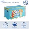 Bluey Collapsible Storage Trunk Durable Fabric Chest with Soft Lid, 28.5″x14.5″x16″,Kids Room Organizer(Bluey)