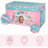 Bluey Collapsible Storage Trunk Durable Fabric Chest with Soft Lid, 28.5″x14.5″x16″,Kids Room Organizer(Gabbys Dollhouse)