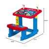 Bluey Draw and Play Desk by Delta Children – Includes 10 Markers and Coloring Book, Blue(Mickey Mouse)