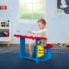 Bluey Draw and Play Desk by Delta Children – Includes 10 Markers and Coloring Book, Blue(Mickey Mouse)