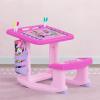 Bluey Draw and Play Desk by Delta Children – Includes 10 Markers and Coloring Book, Blue(Minnie Mouse)