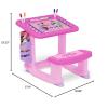 Bluey Draw and Play Desk by Delta Children – Includes 10 Markers and Coloring Book, Blue(Minnie Mouse)