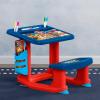 Bluey Draw and Play Desk by Delta Children – Includes 10 Markers and Coloring Book, Blue(PAW Patrol)