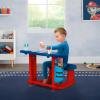 Bluey Draw and Play Desk by Delta Children – Includes 10 Markers and Coloring Book, Blue(PAW Patrol)