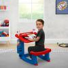 Bluey Draw and Play Desk by Delta Children – Includes 10 Markers and Coloring Book, Blue(Spider-Man)