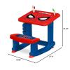 Bluey Draw and Play Desk by Delta Children – Includes 10 Markers and Coloring Book, Blue(Spider-Man)