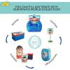 Bluey Pop-Up Hamper with Carry Handles – 21″ x 13.5″, Bluey and Bingo Design, Lightweight & Collapsible Laundry Basket for Kids’ Bedroom, Bathroom, or Playroom(Ryans World)