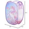 Bluey Pop-Up Hamper with Carry Handles – 21″ x 13.5″, Bluey and Bingo Design, Lightweight & Collapsible Laundry Basket for Kids’ Bedroom, Bathroom, or Playroom(JoJo Siwa / Belive in your dreams)