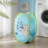 Bluey Pop-Up Hamper with Carry Handles – 21″ x 13.5″, Bluey and Bingo Design, Lightweight & Collapsible Laundry Basket for Kids’ Bedroom, Bathroom, or Playroom(Bluey)