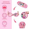 Bluey Pop-Up Hamper with Carry Handles – 21″ x 13.5″, Bluey and Bingo Design, Lightweight & Collapsible Laundry Basket for Kids’ Bedroom, Bathroom, or Playroom(Minnie Mouse “Oh so Happy”)