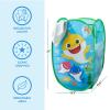 Bluey Pop-Up Hamper with Carry Handles – 21″ x 13.5″, Bluey and Bingo Design, Lightweight & Collapsible Laundry Basket for Kids’ Bedroom, Bathroom, or Playroom(Baby Shark)