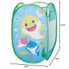 Bluey Pop-Up Hamper with Carry Handles – 21″ x 13.5″, Bluey and Bingo Design, Lightweight & Collapsible Laundry Basket for Kids’ Bedroom, Bathroom, or Playroom(Baby Shark)