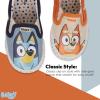 Bluey and Bingo Slip-On Sneakers, Bandit, Chilli – Slip On Sneakers for Kids(White)