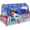 Delta Children – Bluey Plastic Toddler Bed with Tent(Mickey Mouse)