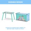 Delta Children Bluey 3-Piece Toddler Playroom Set – Includes Table, Chair and Toy Box, Blue(Bluey)