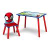 Delta Children Bluey 3-Piece Toddler Playroom Set – Includes Table, Chair and Toy Box, Blue(Marvel Spidey and His Amazing Friends)