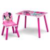 Delta Children Bluey 3-Piece Toddler Playroom Set – Includes Table, Chair and Toy Box, Blue(Minnie Mouse)