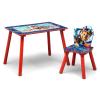 Delta Children Bluey 3-Piece Toddler Playroom Set – Includes Table, Chair and Toy Box, Blue(Paw Patrol)