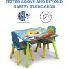 Delta Children Bluey Kids Table and Chair Set with Storage (2 Chairs Included) – Greenguard Gold Certified – Ideal for Arts & Crafts, Snack Time, Homeschooling, Homework & More, Blue(Baby Shark)
