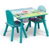 Delta Children Bluey Kids Table and Chair Set with Storage (2 Chairs Included) – Greenguard Gold Certified – Ideal for Arts & Crafts, Snack Time, Homeschooling, Homework & More, Blue(Bluey)