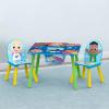 Delta Children Bluey Kids Table and Chair Set with Storage (2 Chairs Included) – Greenguard Gold Certified – Ideal for Arts & Crafts, Snack Time, Homeschooling, Homework & More, Blue(Cocomelon)