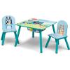 Delta Children Bluey Kids Table and Chair Set with Storage (2 Chairs Included) – Greenguard Gold Certified – Ideal for Arts & Crafts, Snack Time, Homeschooling, Homework & More, Blue(Bluey)
