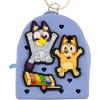 Disney Stitch, Hello Kitty or Bluey Keychain for Kids | Silicone Mini Backpack Zipper Pull Key Ring, Bag Charm(Bluey)