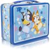 Fast Forward Bluey Lunch Box for Kids | Bluey Tin Lunchbag for Boys, Girls, Unisex | Tin Lunchbox Storage, Toddler Snack Box, Bookbag Accessory | Ages 3+(Bluey)