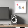 Gallery Pops Bluey – Balloon Chase Wall Art, White Framed Version, 12″ x 12″ Gallery Pops Wall Art(White Framed Version)