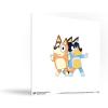 Gallery Pops Bluey – Bandit and Chilli Graphic Wall Art, White Framed Version, 12” x 12”(Unframed Version)