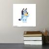 Gallery Pops Bluey – Bluey Waving Wall Art, White Framed Version, 12” x 12”(Unframed Version)