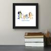Gallery Pops Bluey – Dance Mode Wall Art, White Framed Version, 12″ x 12″ Gallery Pops Wall Art(Black Framed Version)