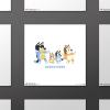 Gallery Pops Bluey – Dance Mode Wall Art, White Framed Version, 12″ x 12″ Gallery Pops Wall Art(Unframed Version)