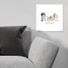 Gallery Pops Bluey – Dance Mode Wall Art, White Framed Version, 12″ x 12″ Gallery Pops Wall Art(Unframed Version)