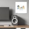 Gallery Pops Bluey – Dance Mode Wall Art, White Framed Version, 12″ x 12″ Gallery Pops Wall Art(Unframed Version)