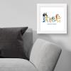 Gallery Pops Bluey – Dance Mode Wall Art, White Framed Version, 12″ x 12″ Gallery Pops Wall Art(White Framed Version)