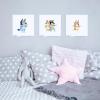 Gallery Pops Bluey – Sisters Wall Art Bundle (3-Pack) Gallery Pops Wall Art, White Framed Version(Unframed Version)