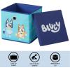 Idea Nuova Bluey Collapsible Fabric Storage Cube,10” Organizer Bin with Lid for Bedroom, Playroom, and Closet(Bluey)