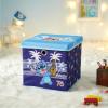 Idea Nuova Bluey Collapsible Fabric Storage Cube,10” Organizer Bin with Lid for Bedroom, Playroom, and Closet(Lilo and Stitch)