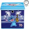 Idea Nuova Bluey Collapsible Fabric Storage Cube,10” Organizer Bin with Lid for Bedroom, Playroom, and Closet(Lilo and Stitch)