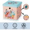 Idea Nuova Bluey Collapsible Fabric Storage Cube,10” Organizer Bin with Lid for Bedroom, Playroom, and Closet(Princess)