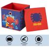 Idea Nuova Bluey Collapsible Fabric Storage Cube,10” Organizer Bin with Lid for Bedroom, Playroom, and Closet(Spiderman)
